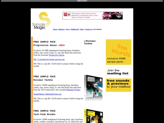 SiteBackups/SampleMagic/SampleMagic screenshot