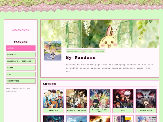 fandoms screenshot