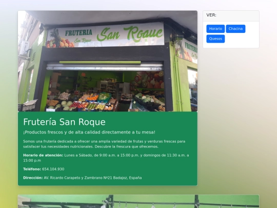 Fruteria San Roque screenshot
