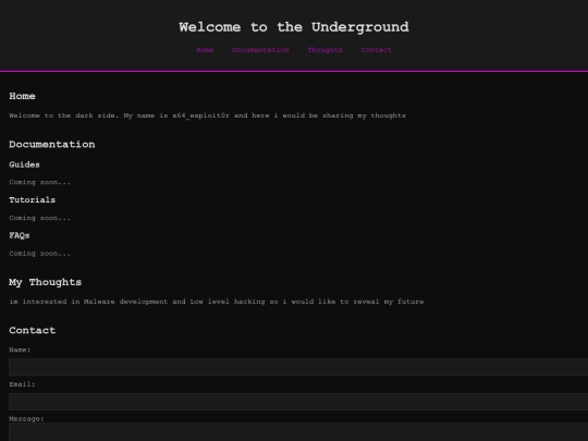 index screenshot