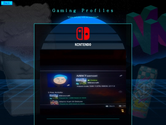 boards/video-games/profiles screenshot