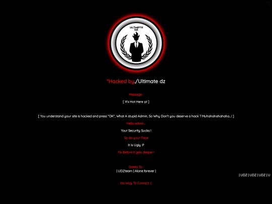 hacked screenshot