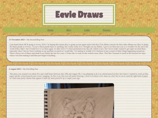 blog screenshot