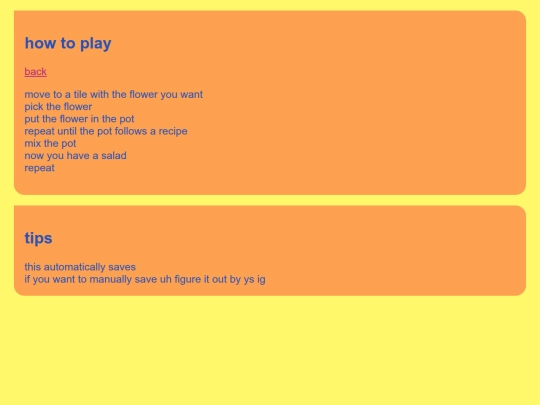 flowersgameTutorial screenshot