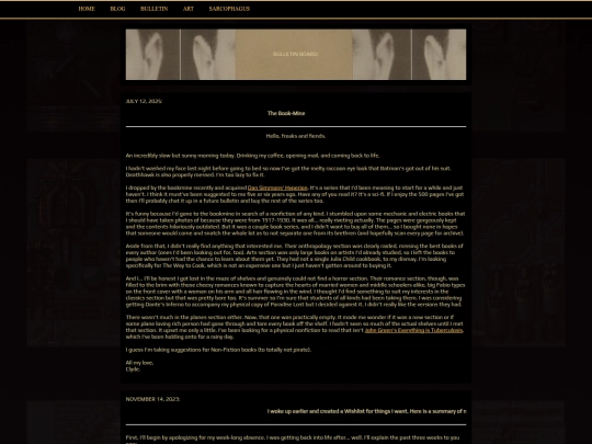 ONE-OFFS/bulletin screenshot