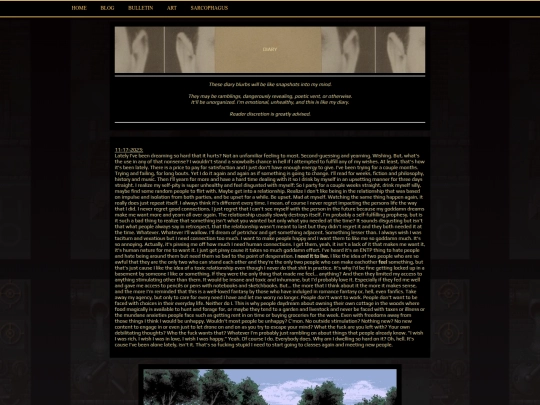 ONE-OFFS/diary screenshot