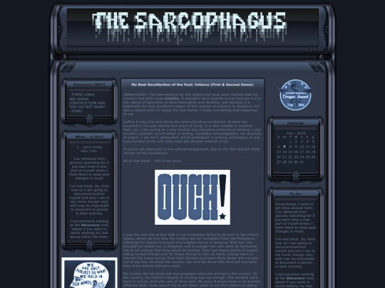 SARCOPHAGUS/landing/ENTER screenshot