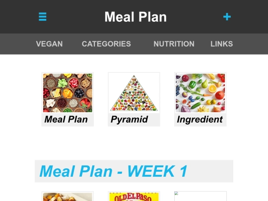 mealplan screenshot