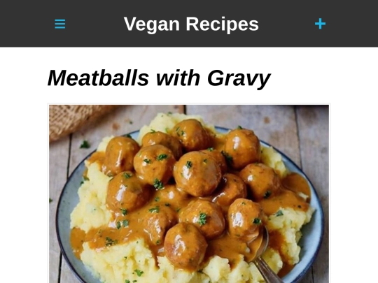 meatballs-gravy-vegan screenshot