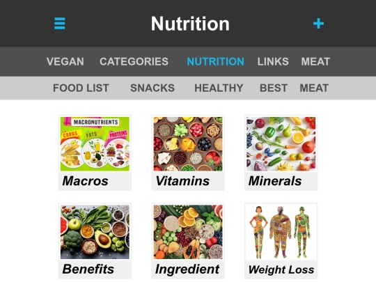 nutrition screenshot