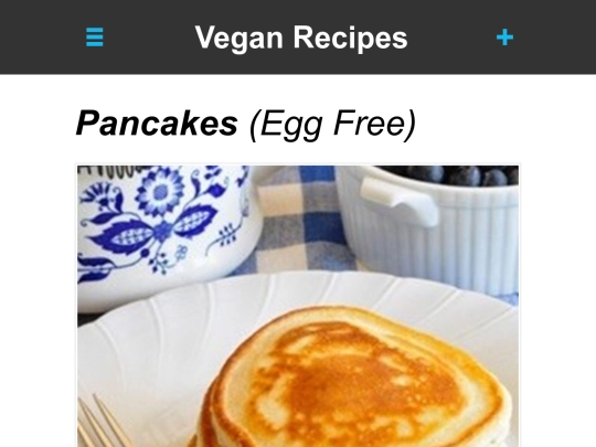 pancakes-vegan screenshot