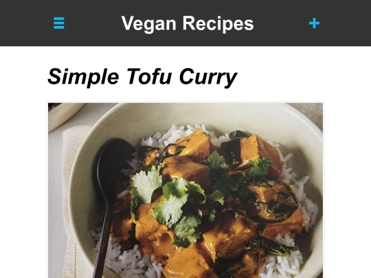 simple-tofu-curry screenshot