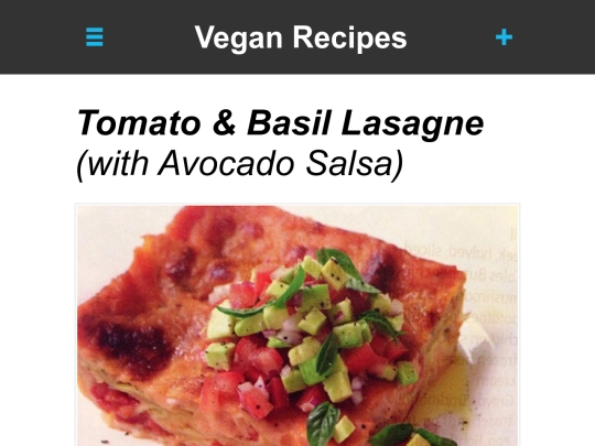 tomato-basil-lasagne screenshot