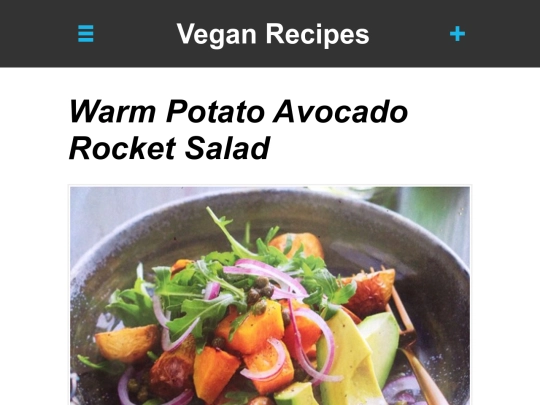 warm-potato-avo-rocket-salad screenshot