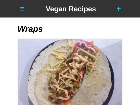 wraps-vegan screenshot