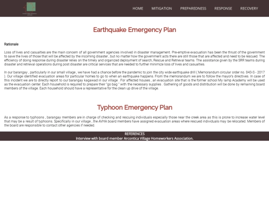 RESPONSE screenshot