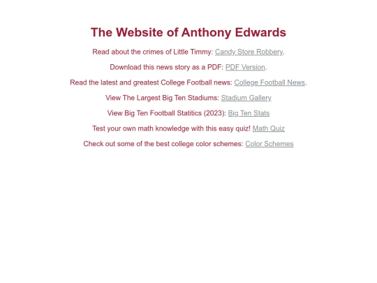 homepage screenshot