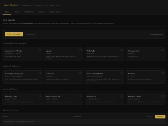 interieur-prompt-builder-v1 screenshot