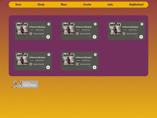 hmtl/music screenshot