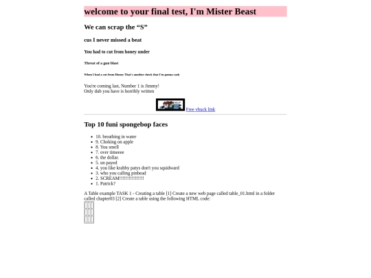 Test-Page screenshot