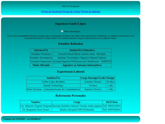 Practica html screenshot