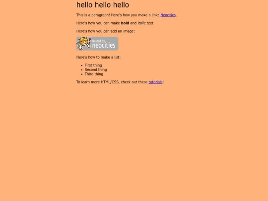 test screenshot