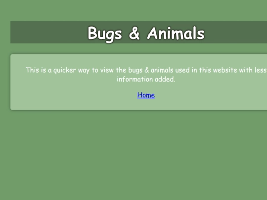 BugsAnimals screenshot