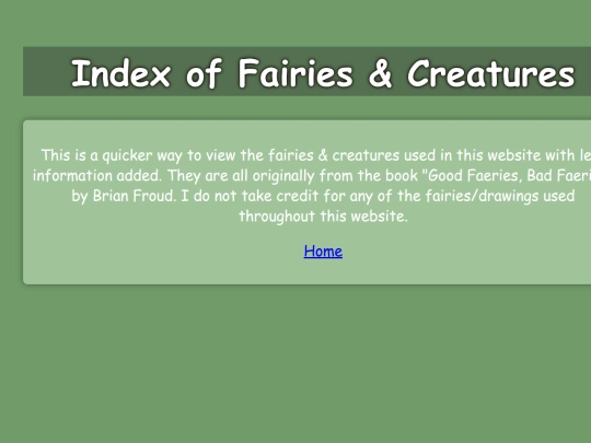 FairiesandCreatures screenshot
