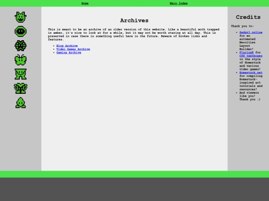 archive screenshot