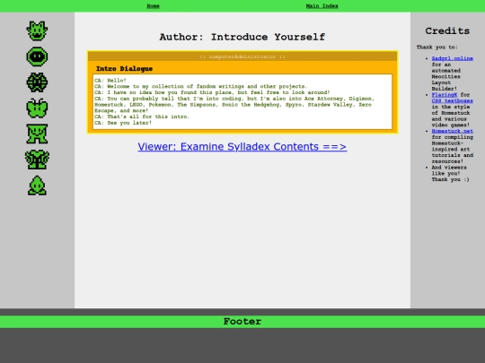 index screenshot