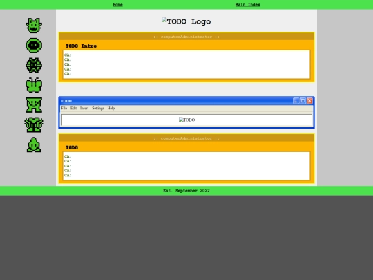 main/newpage screenshot