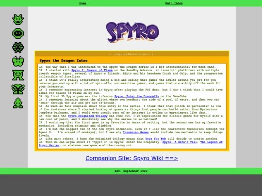 main/spyro screenshot