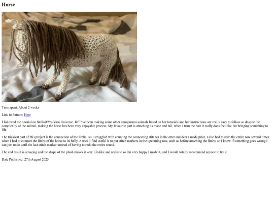 amigurumi/20230827_Horse screenshot