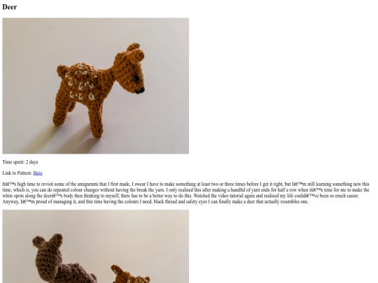 amigurumi/20231119_Deer screenshot