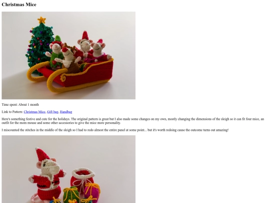amigurumi/20231226_ChristmasMice screenshot