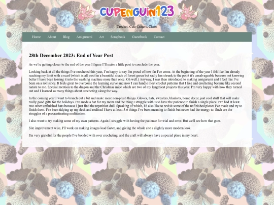 blog screenshot