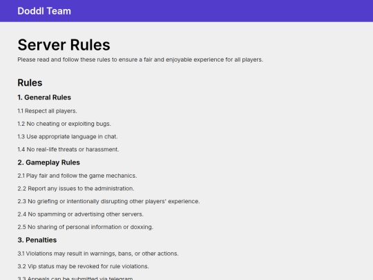 server-rules screenshot