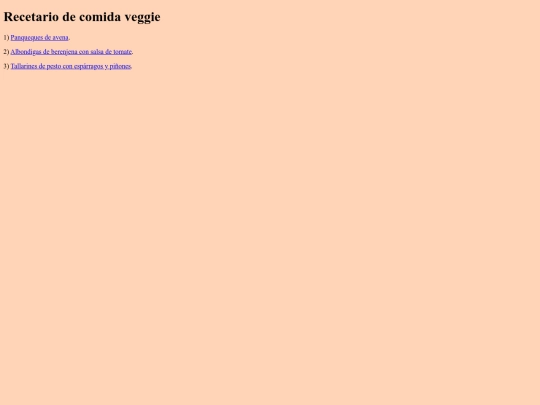 recetario/recetario screenshot