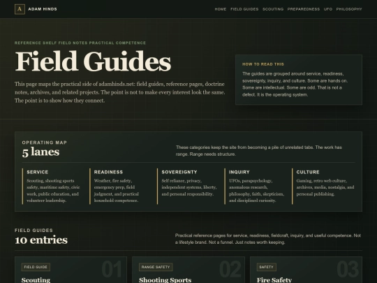 field-guides screenshot