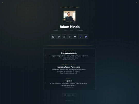 links screenshot