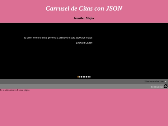 JSON screenshot