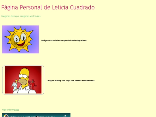 html/PaginaPersonal screenshot