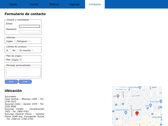 Libreria/contacto screenshot