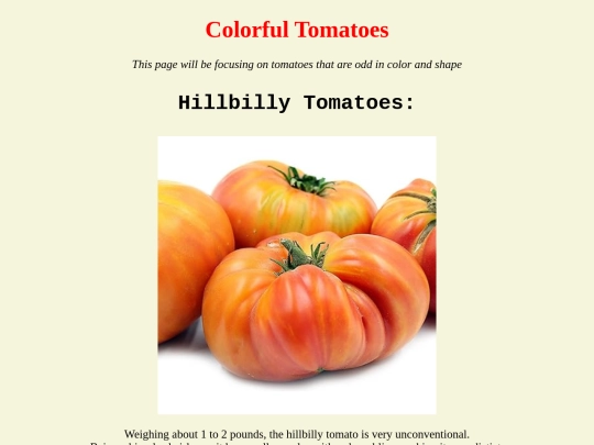 TomatoPage3 screenshot