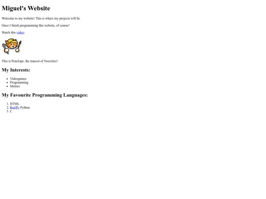index screenshot