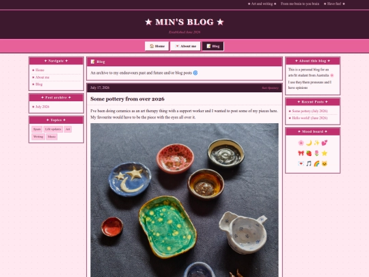 blog screenshot