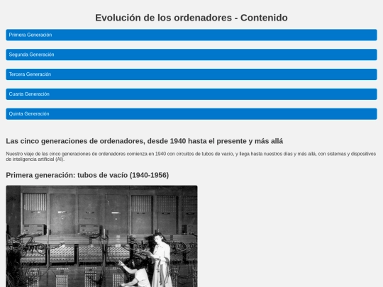 Paginas/generaciondeordenadores screenshot