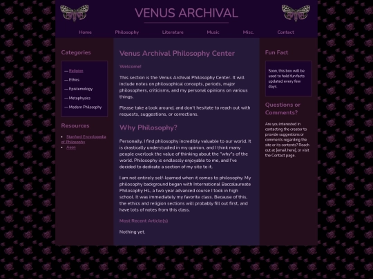 philosophy screenshot