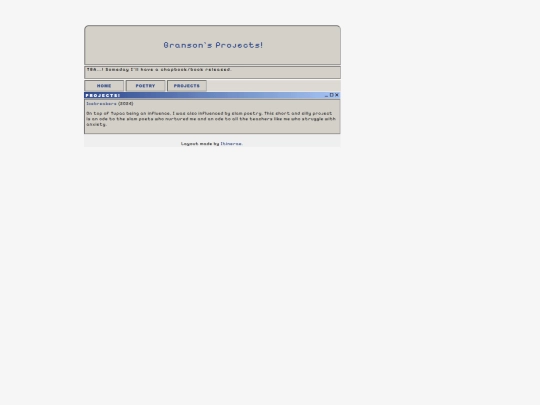 projects screenshot
