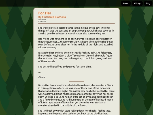 writing/forher screenshot